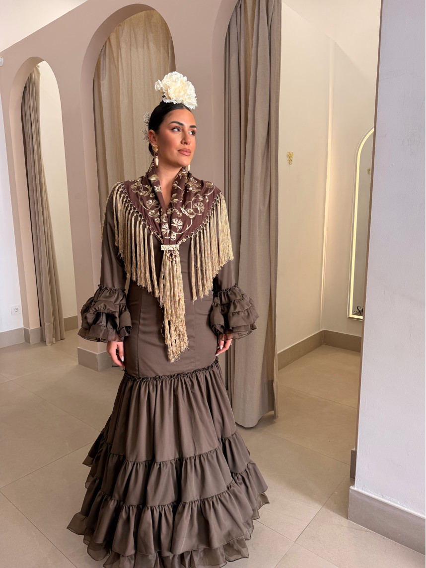 Vestido Fabiana marron chocolate