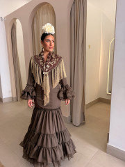 Vestido Fabiana marron chocolate