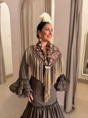 Vestido Fabiana marron chocolate