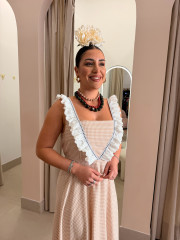 Bata vichy tira bordada