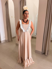 Bata vichy tira bordada