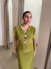 vestido concha verde