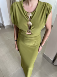 vestido concha verde