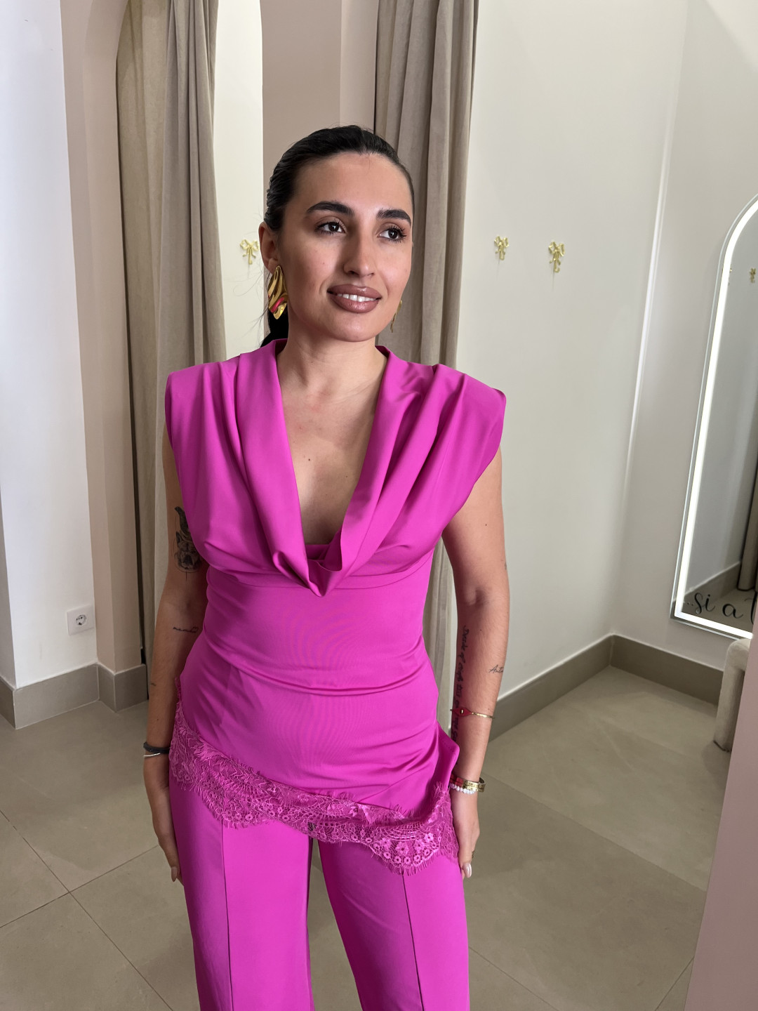 Conjunto elena fucsia