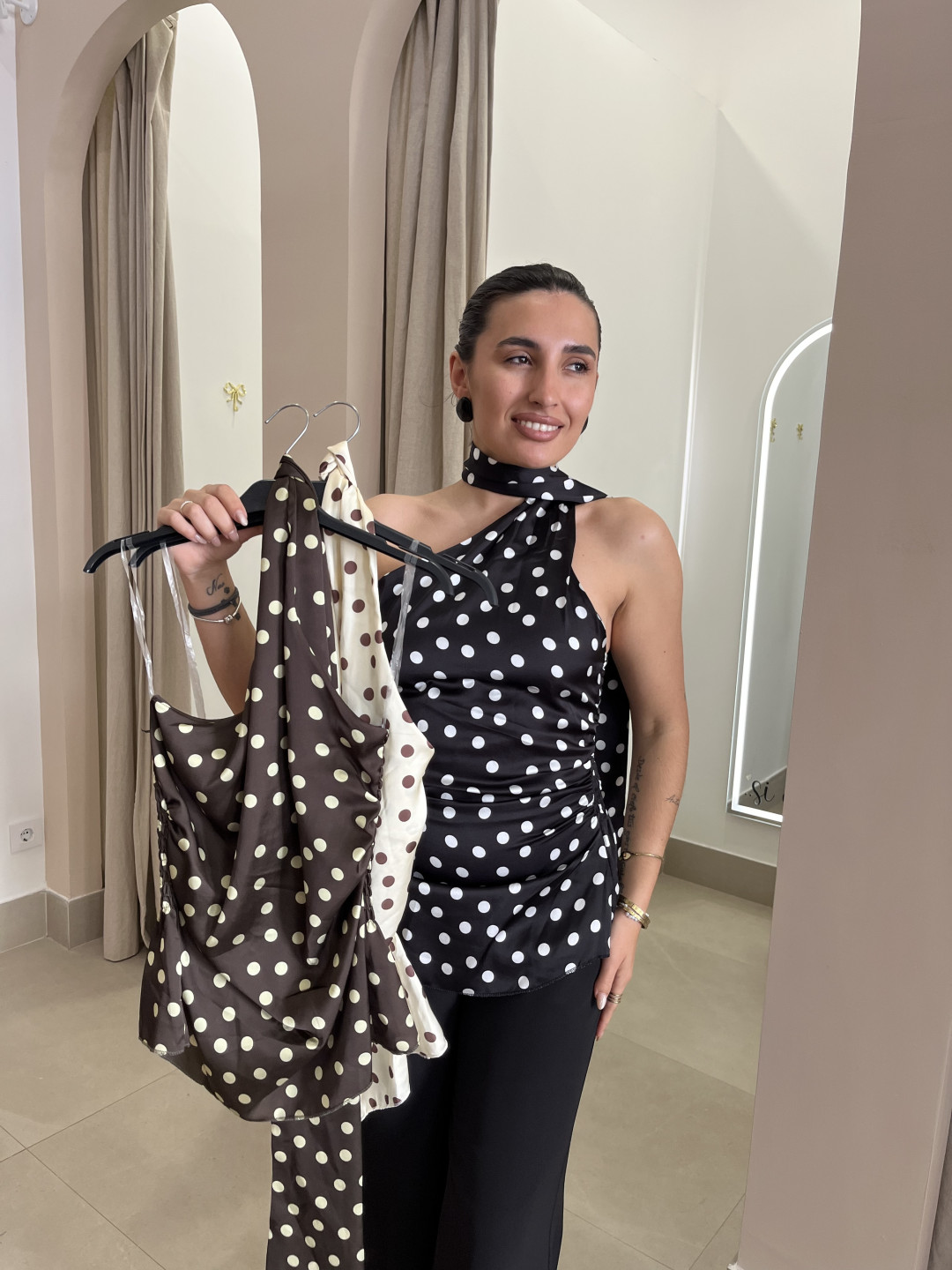 Top lunar detalle foulard