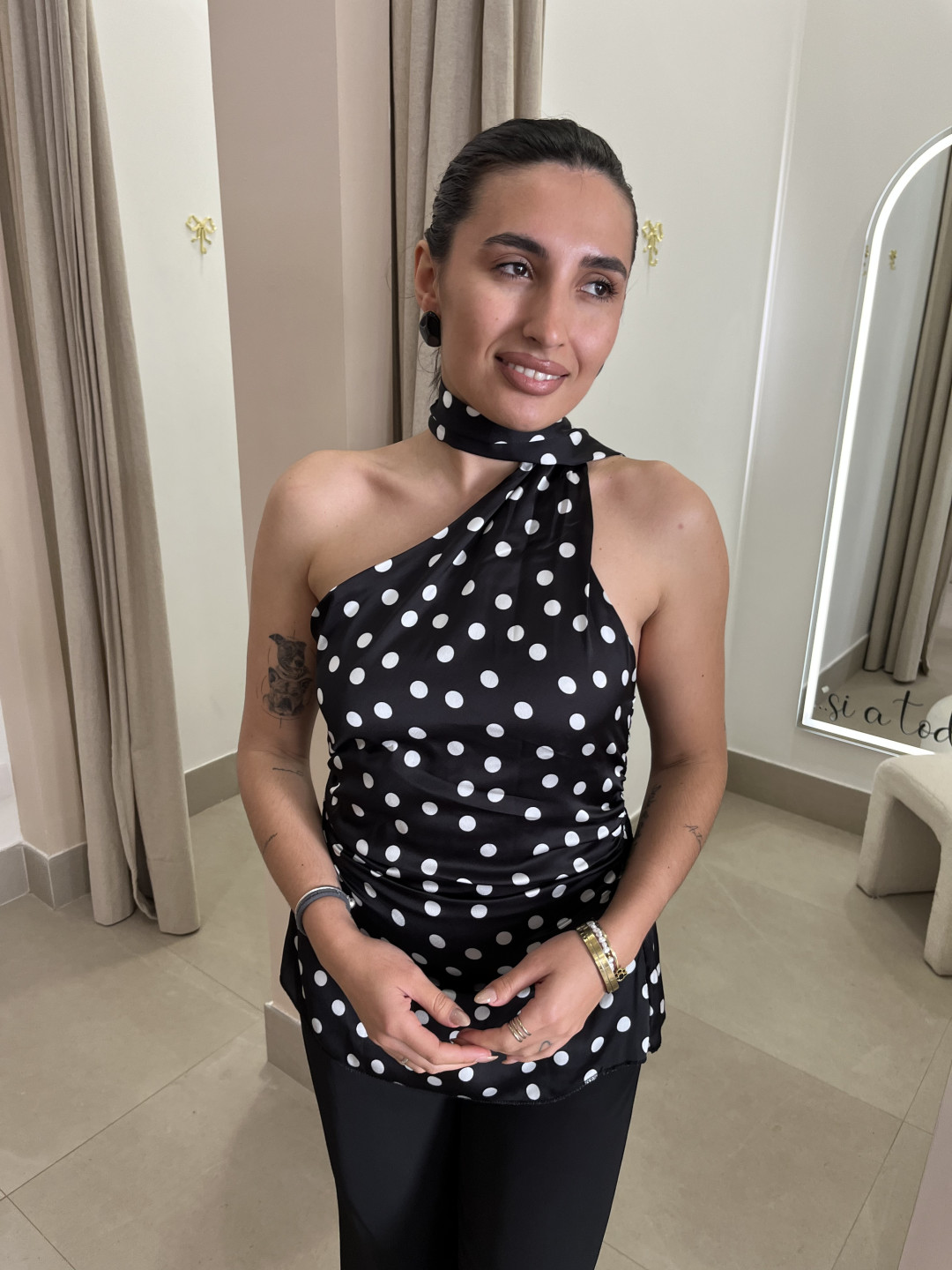 Top lunar detalle foulard