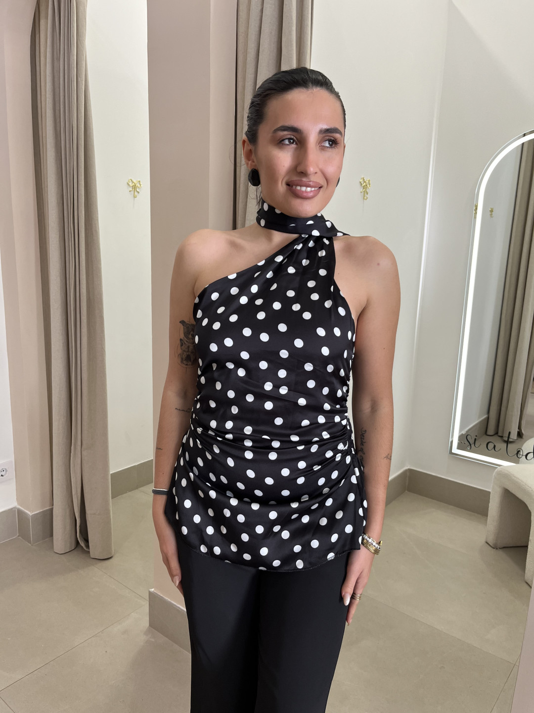 Top lunar detalle foulard