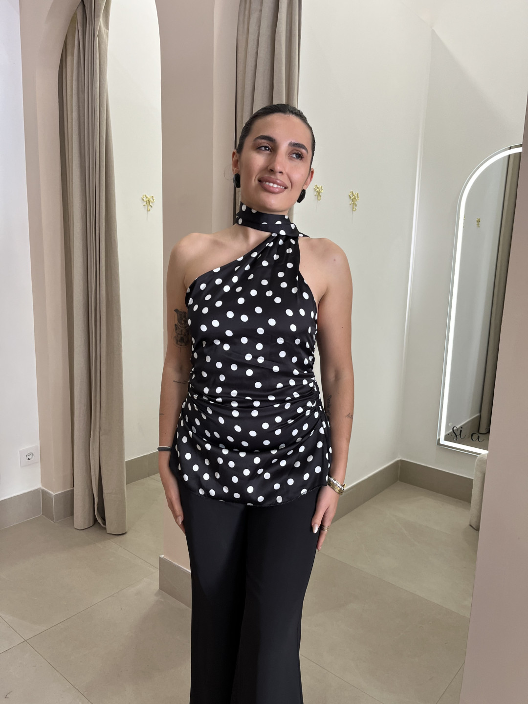 Top lunar detalle foulard