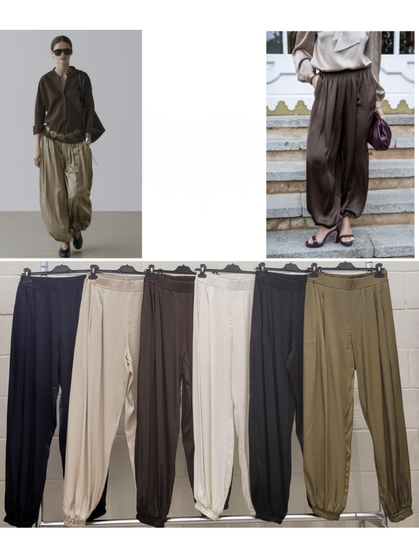 pantalón globo seda