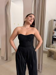 Pantalon globo seda negro