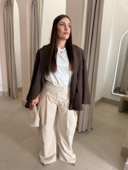 Pantalon balloon detalle pinzas