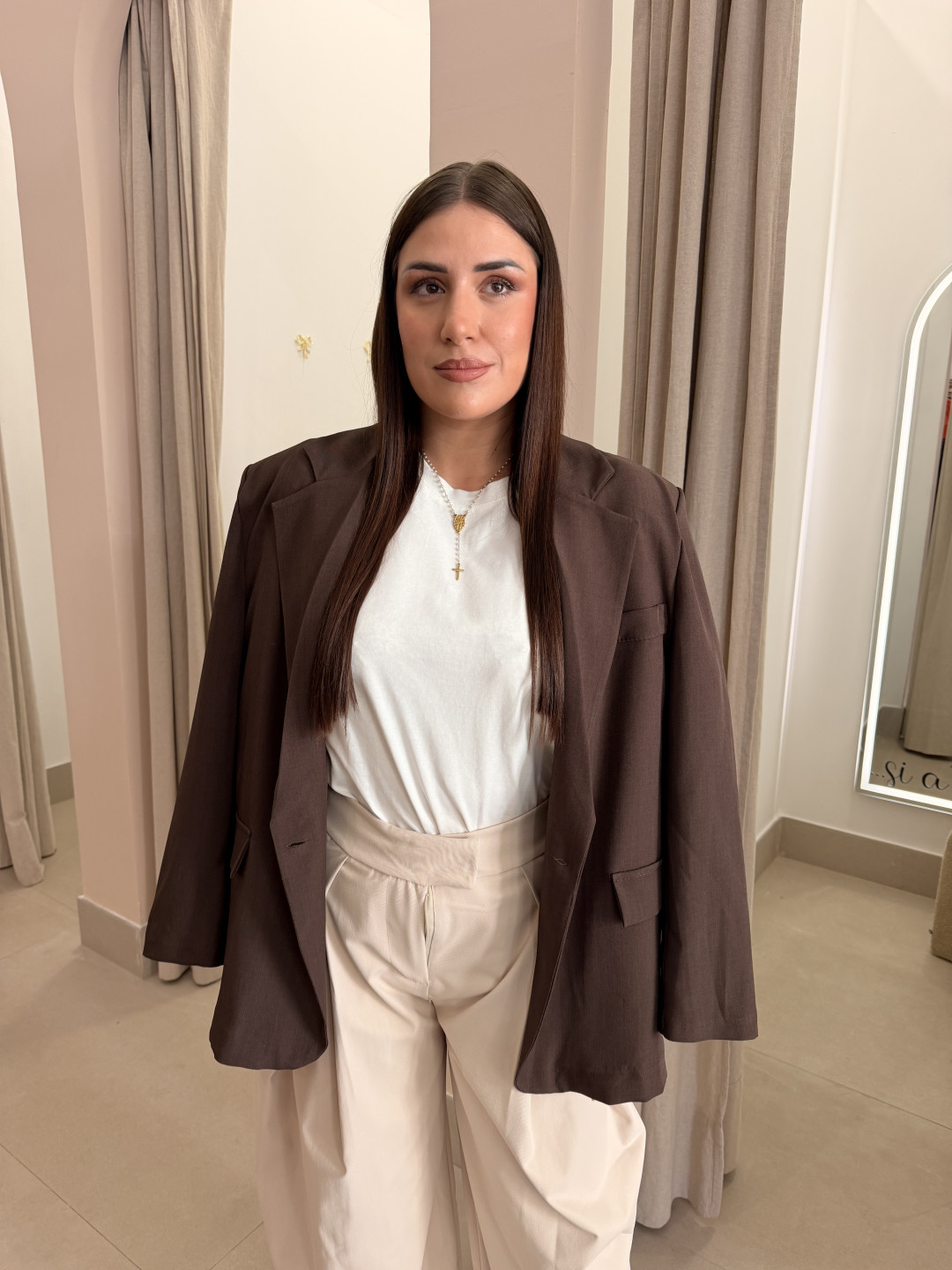 Pantalon balloon detalle pinzas