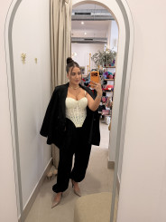 blazer seda negro