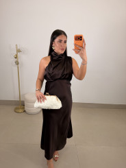 Vestido Athenea marron