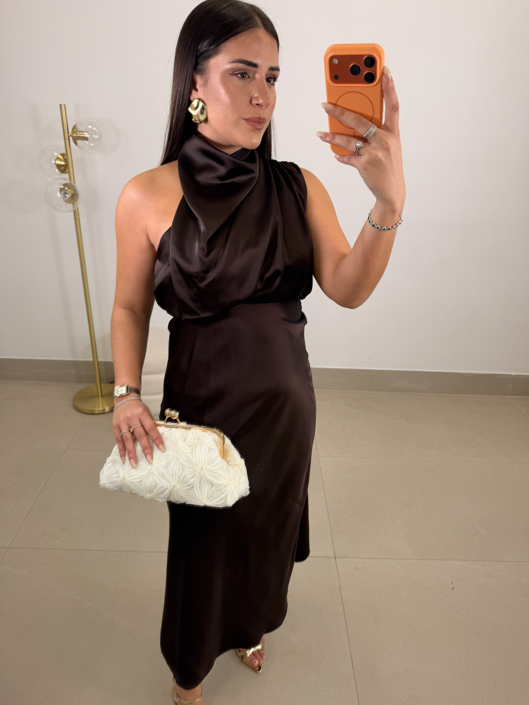 Vestido Athenea marron