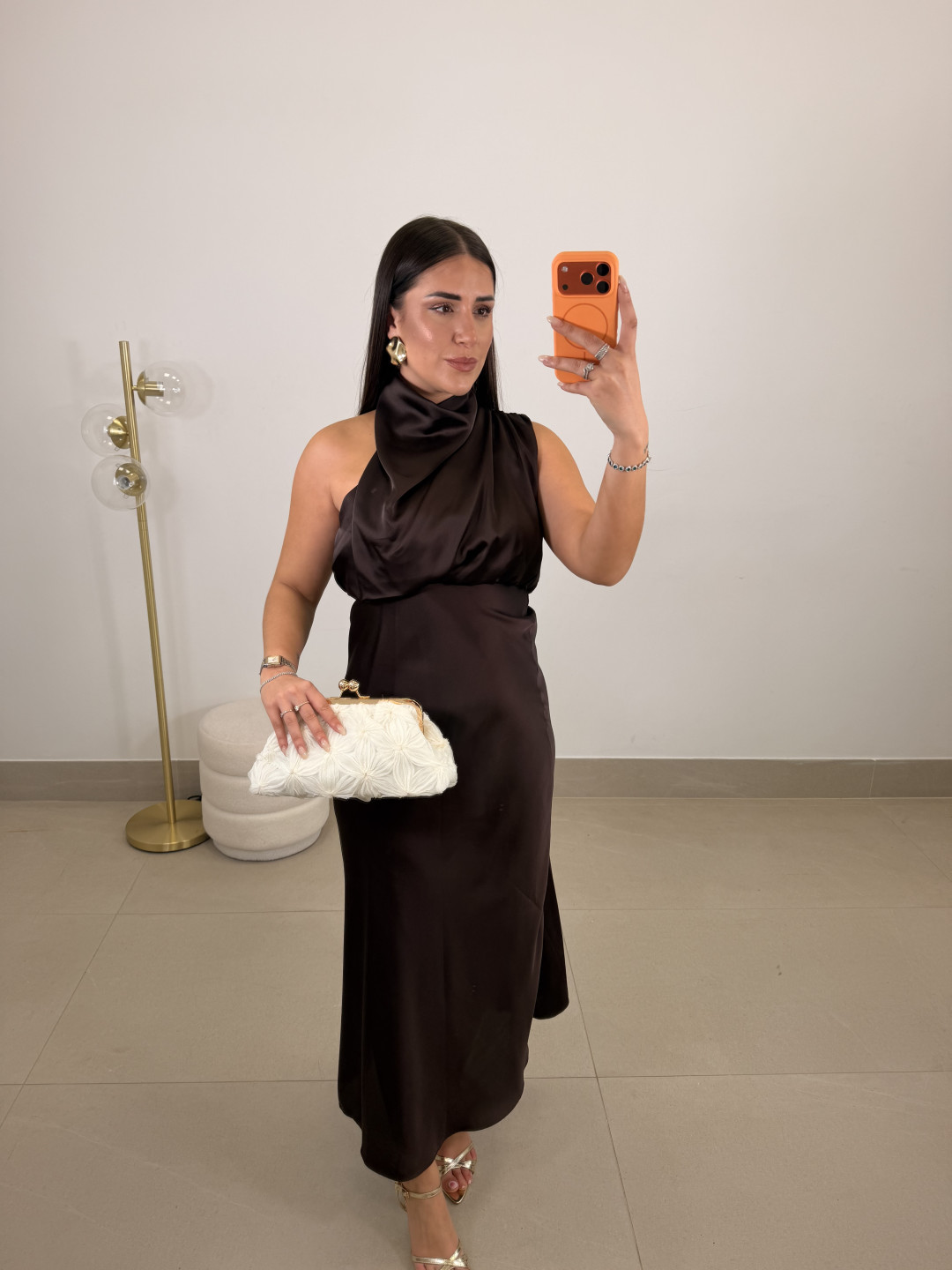 Vestido Athenea marron