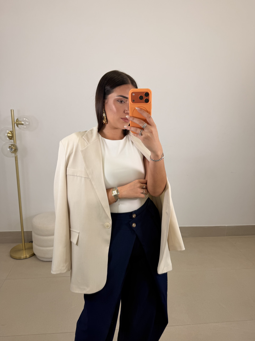 Pantalon cruzado doble viral azul