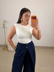 Pantalon cruzado doble viral azul