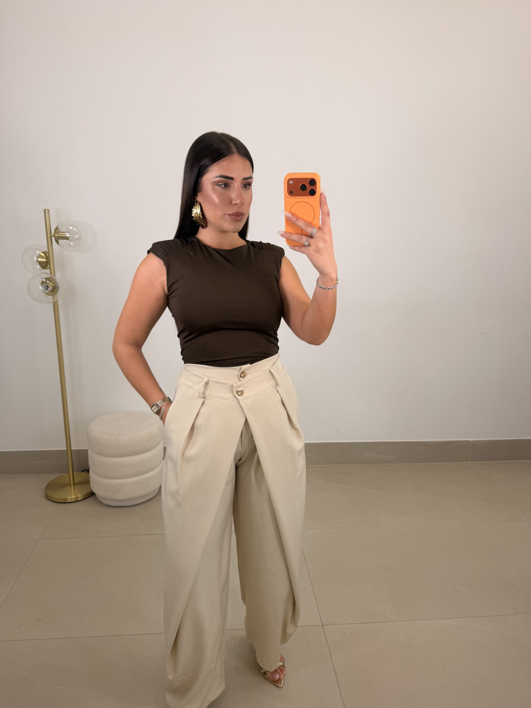 pantalon cruzado doble viral topo