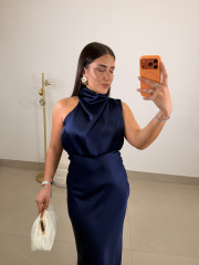 Vestido Athenea azul