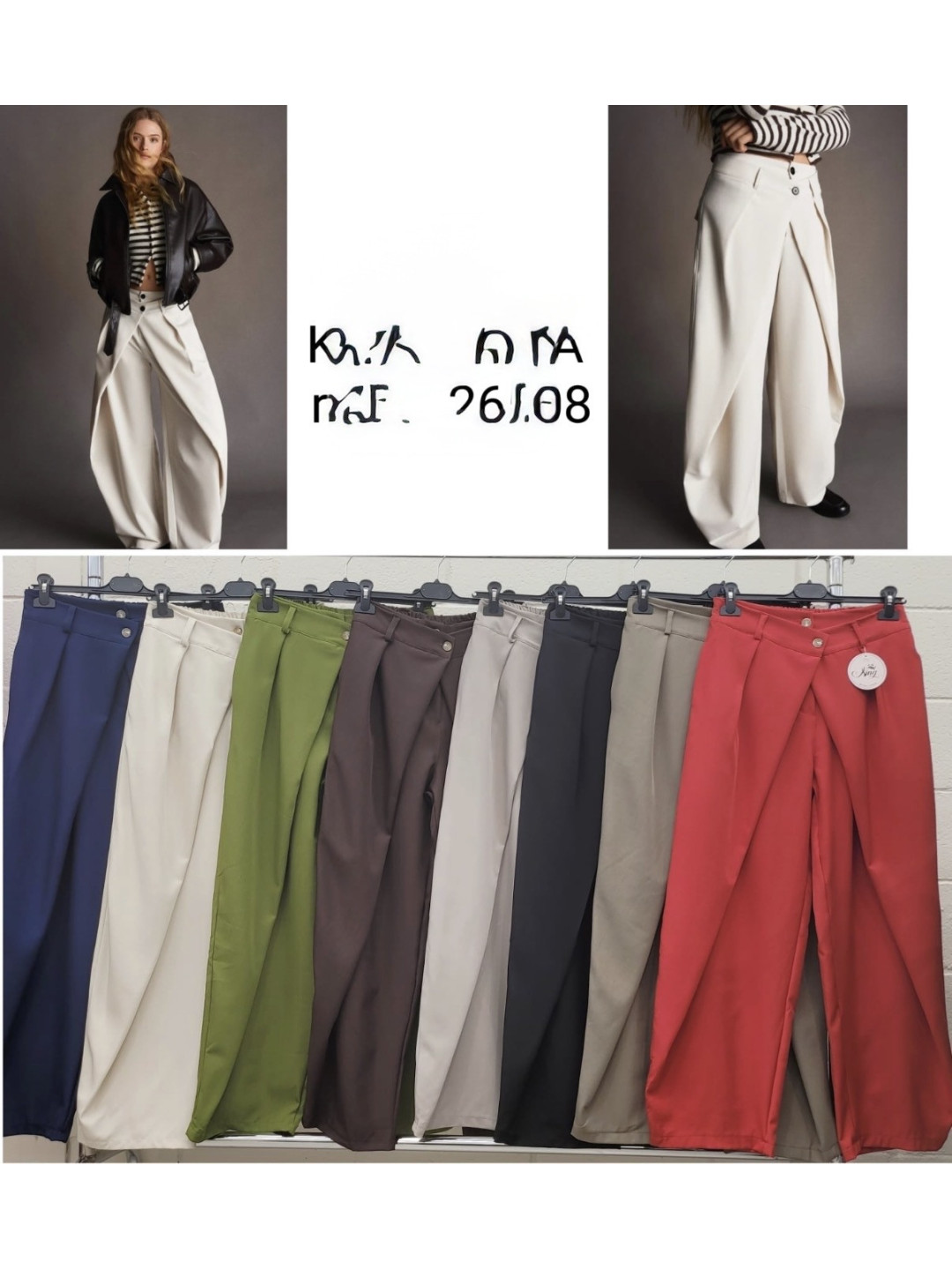 pantalon cruzado doble viral topo