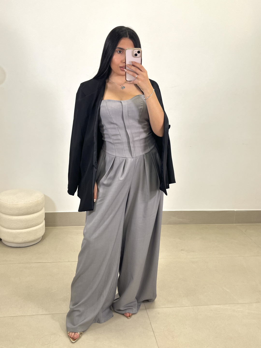 Mono elena gris