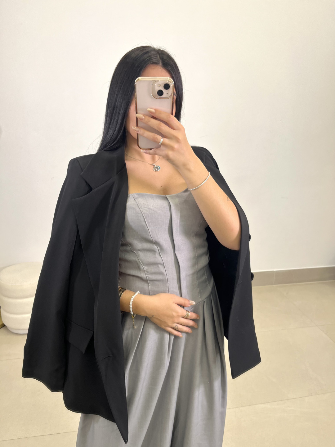 Mono elena gris