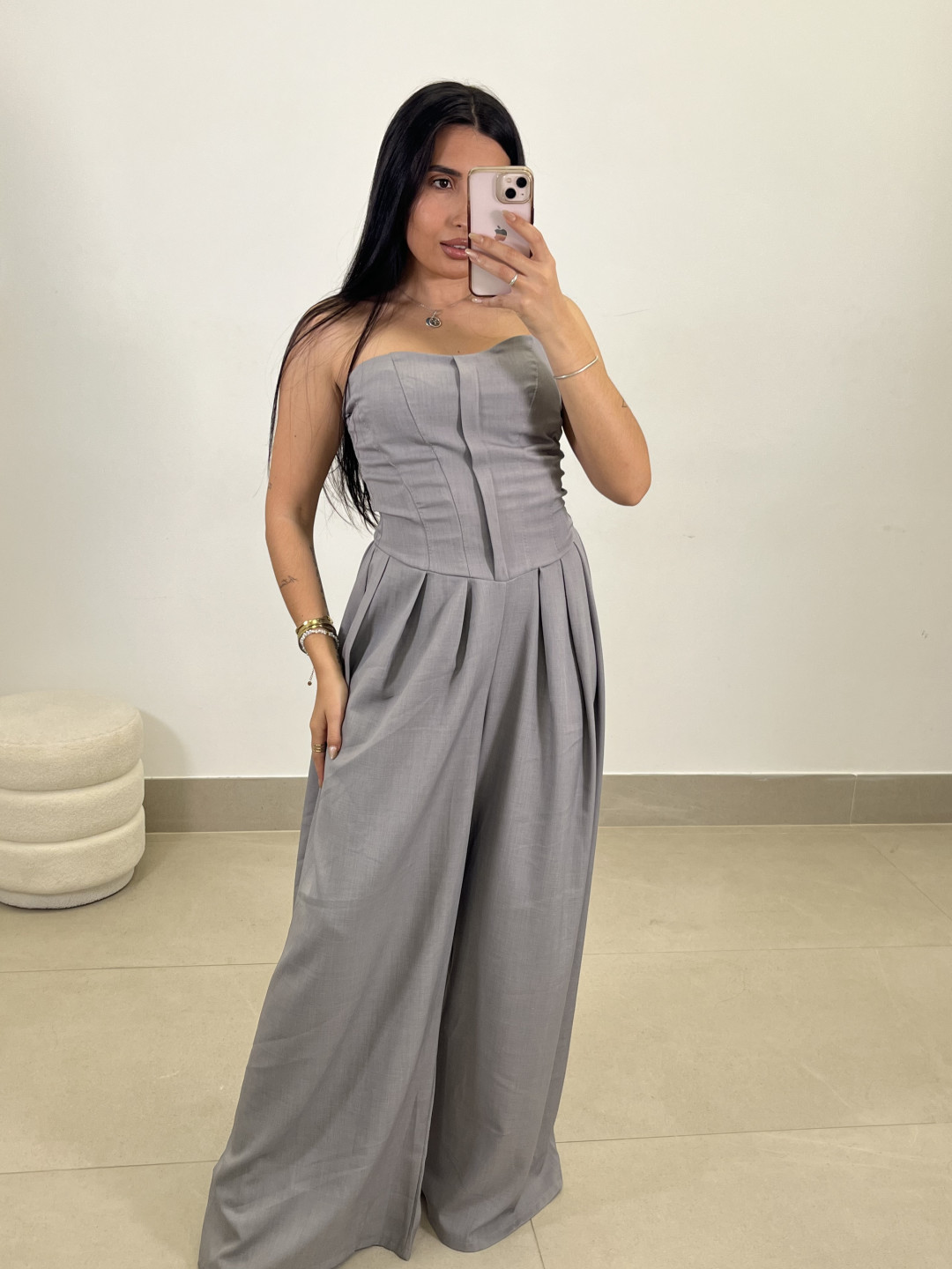 Mono elena gris