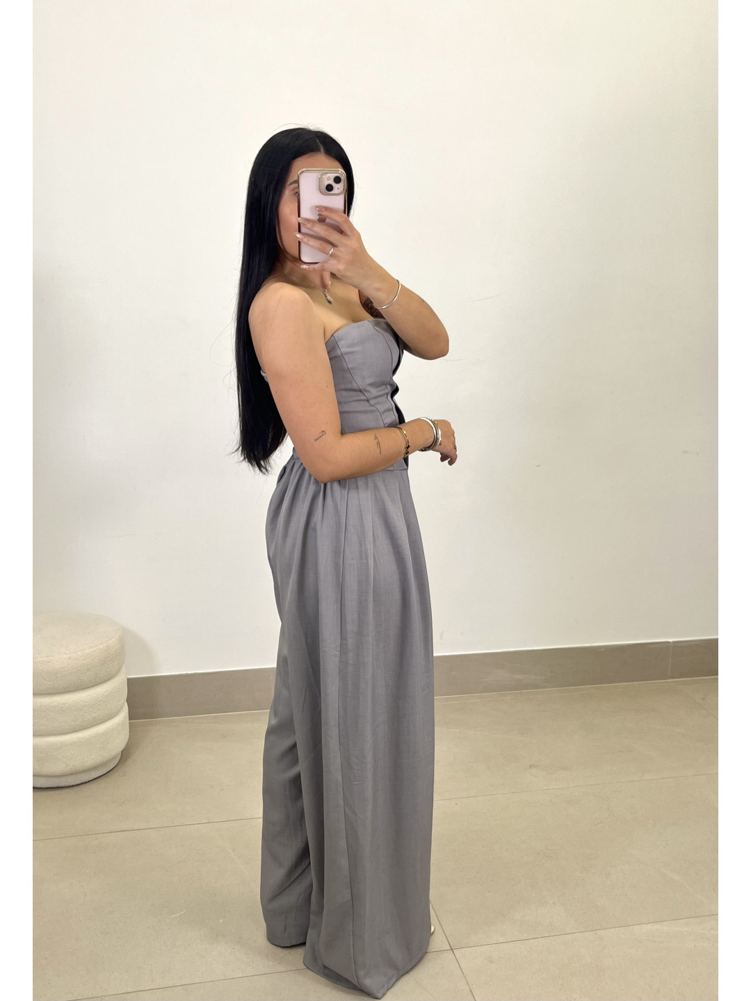 Mono elena gris