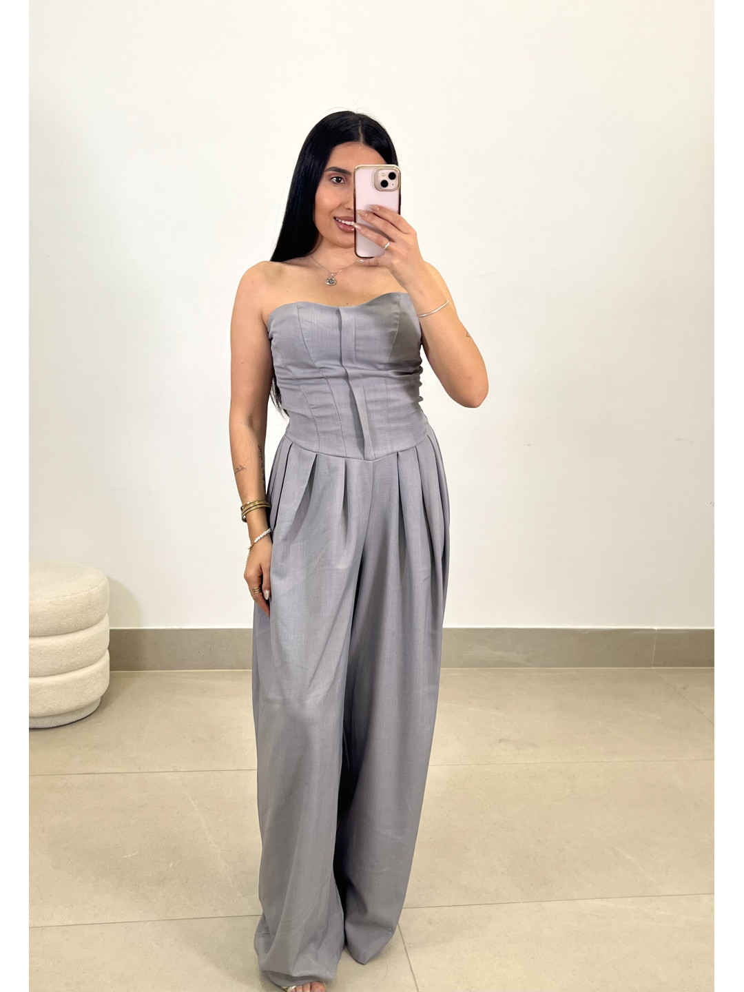 Mono elena gris