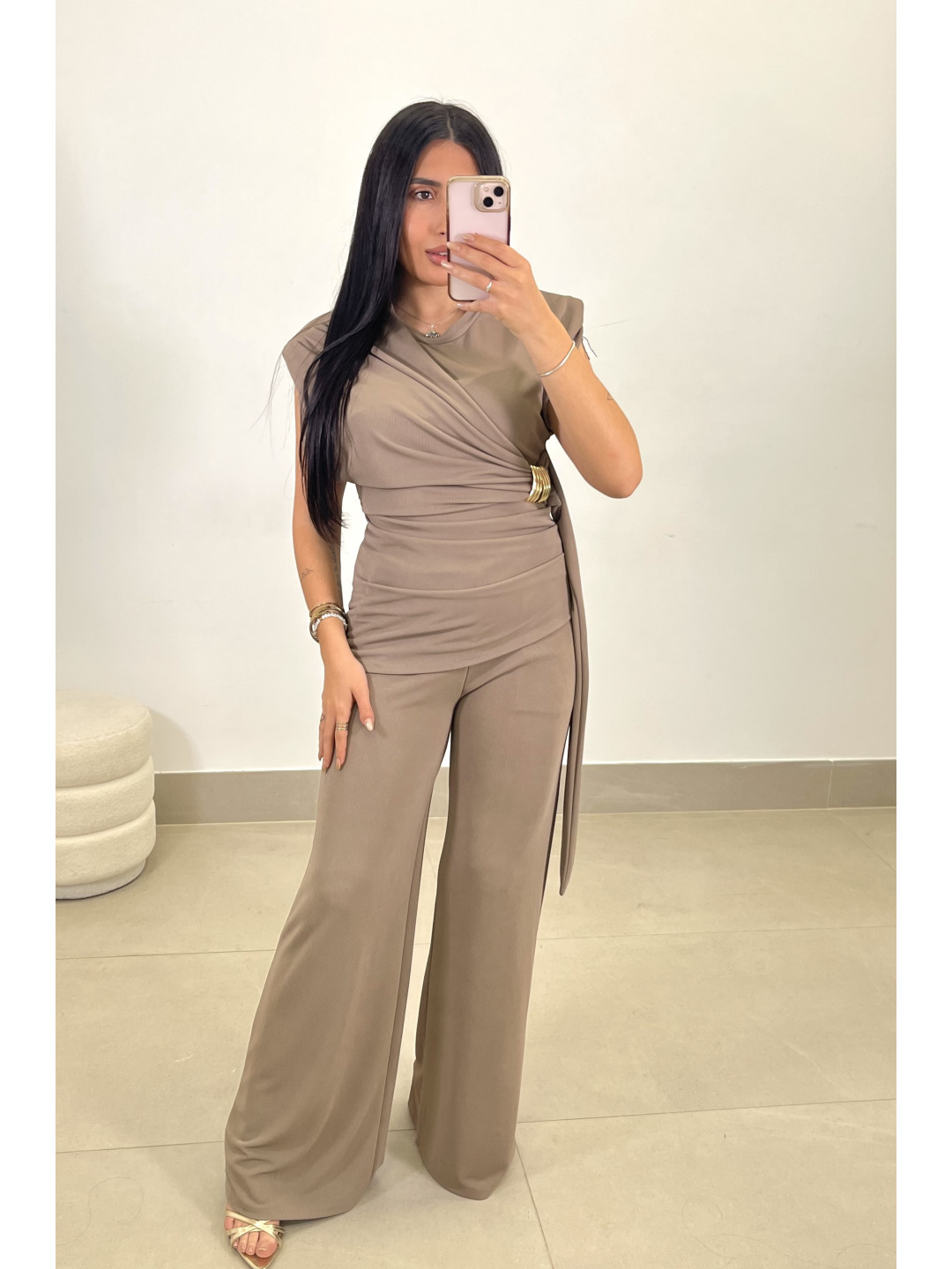 Conjunto Salud taupe