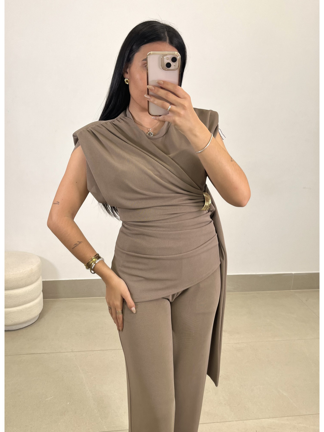 Conjunto Salud taupe