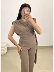 Conjunto Salud taupe