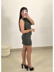 vestido Gisela verde kakhi