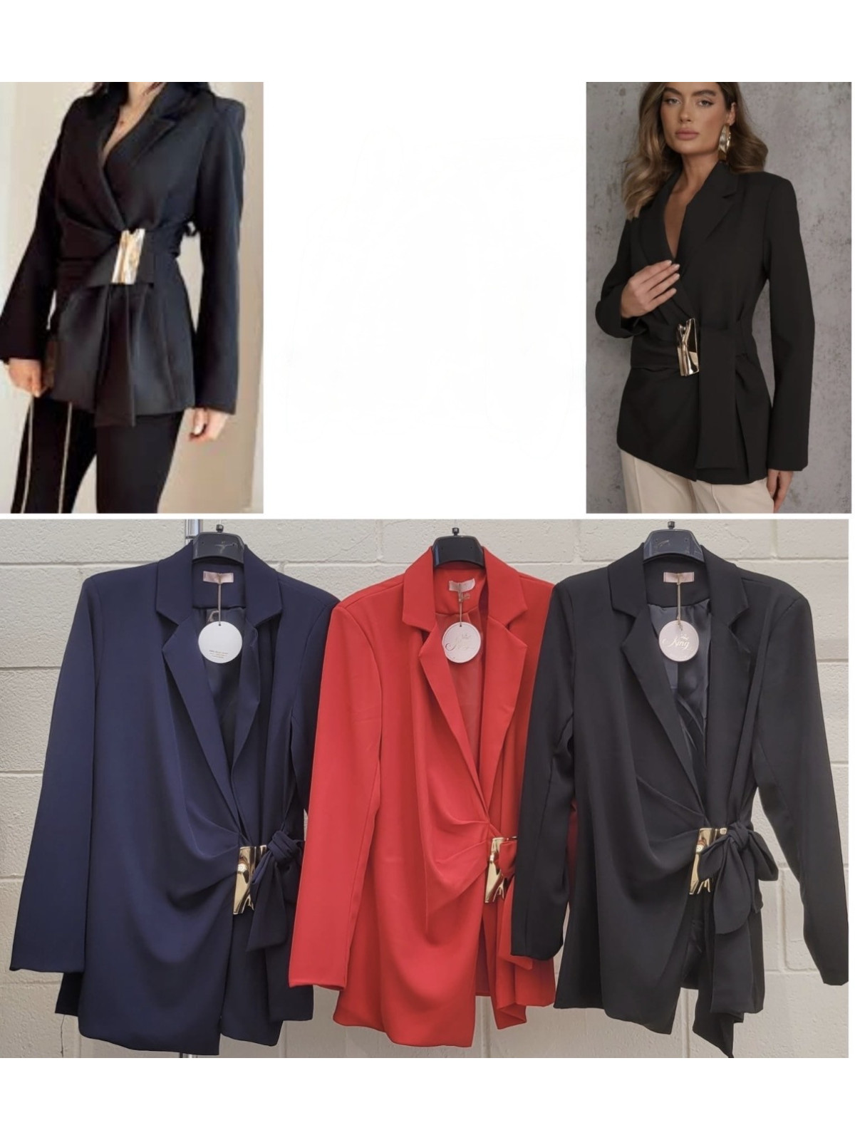 Chaqueta cruzada detalle cruzado