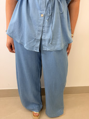 Pantalon fluido vaquero
