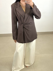 Blazer Roma cruzada marron