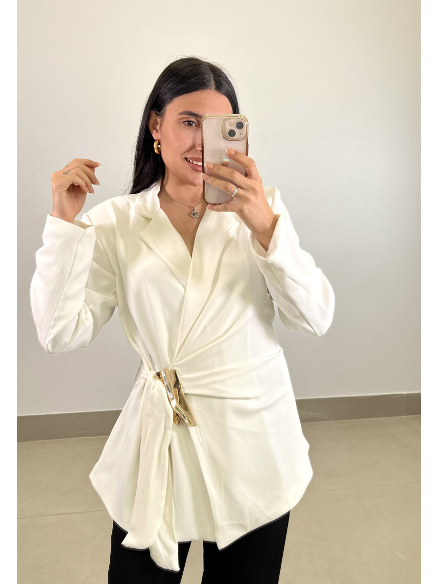 Chaqueta cruzada detalle cruzado