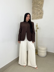 Blazer detalle cierre viral chocolate