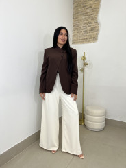 Blazer detalle cierre viral chocolate