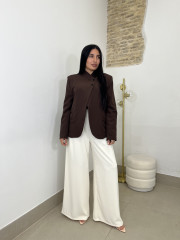 Blazer detalle cierre viral chocolate