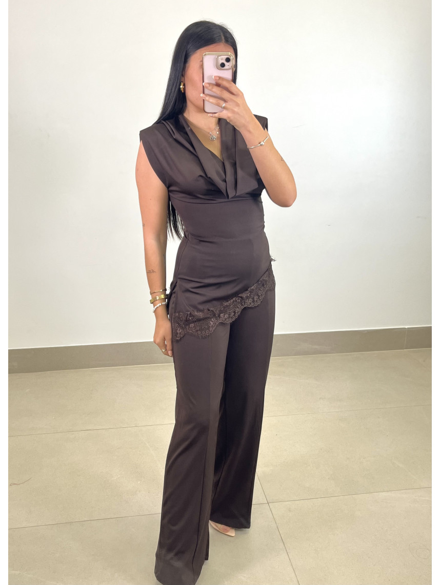 Conjunto Elena chocolate