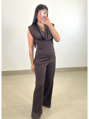 Conjunto Elena chocolate