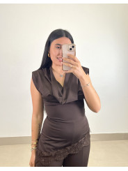 Conjunto Elena chocolate