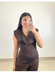 Conjunto Elena chocolate