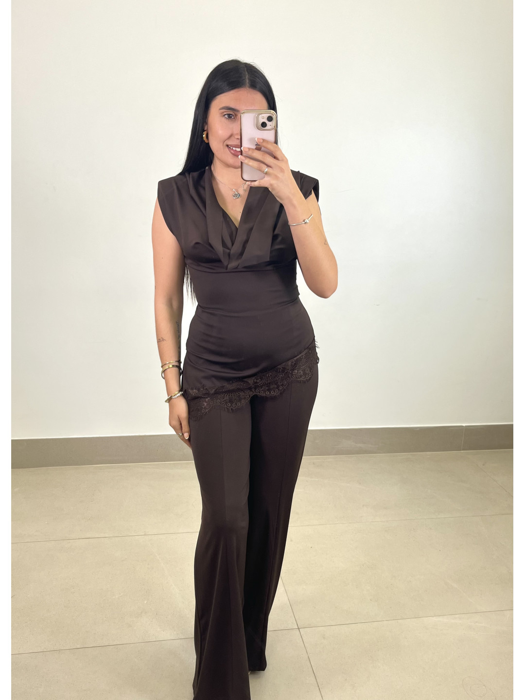 Conjunto Elena chocolate