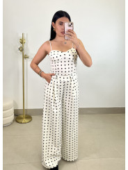 Total look lunares blanco