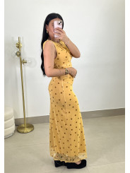 Vestido lunar tul amarillo