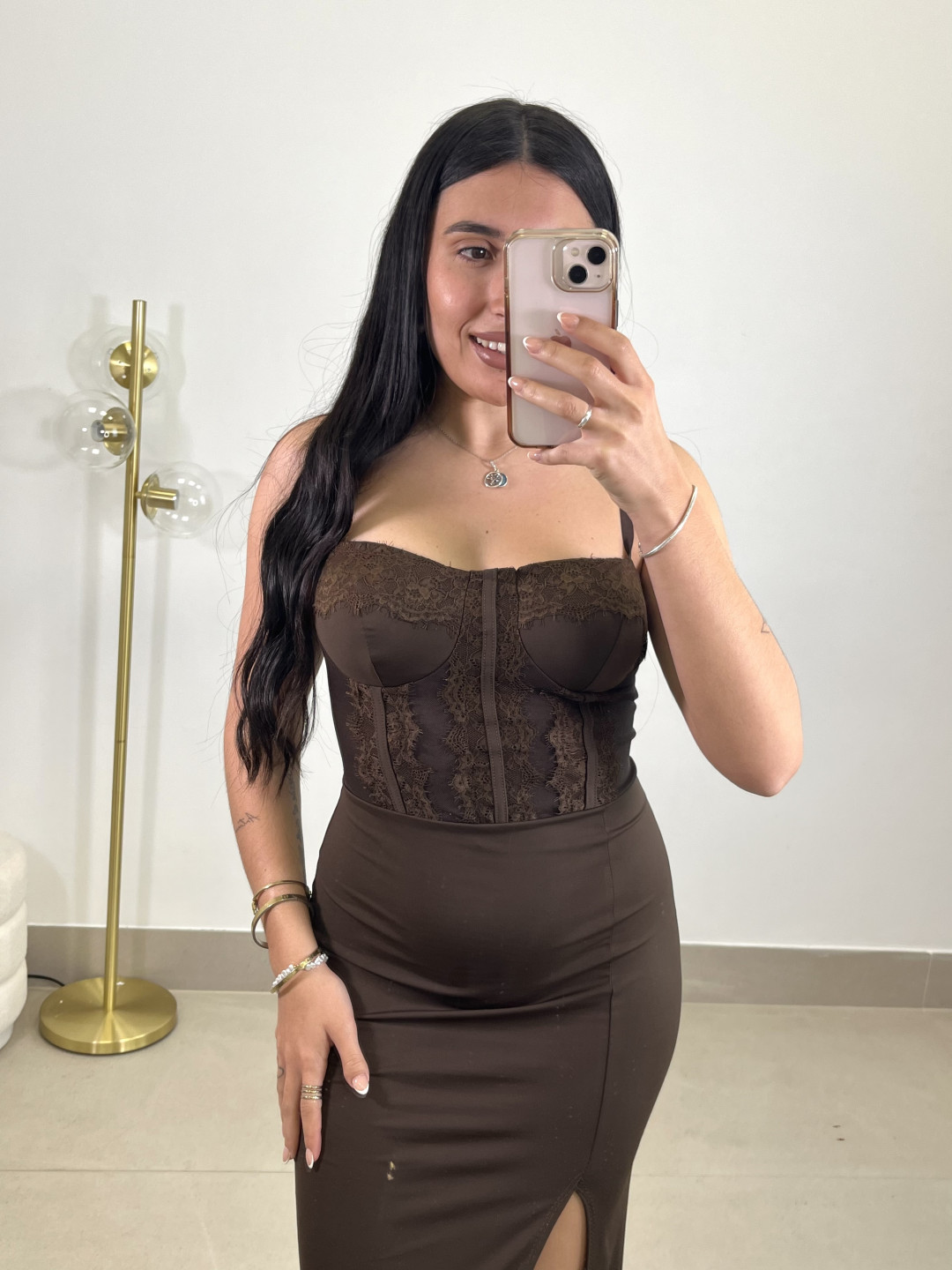 Vestido malaga chocolate