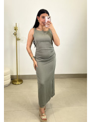 Vestido lino largo